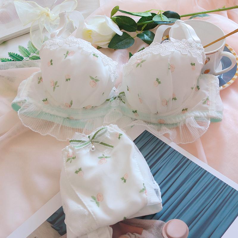 Bras Sets Sweetheart Peach-Girl Underwear Japanese Women's Chiffon Thin Cup Comfortable Steel Ring Bra Set Large Size Lingerie SetsBras, As picture show
Bras Sets Sweetheart Peach-Girl Underwear Japanese Women's Chiffon Thin Cup Comfortable Steel Ring Bra Set Large Size Lingerie SetsBras, As picture show