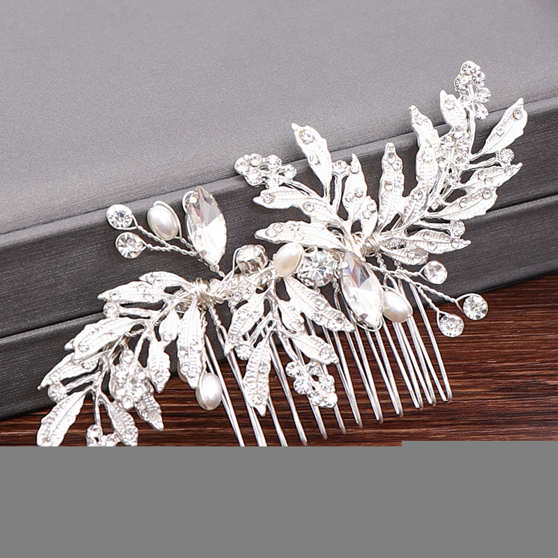 Wedding Combs Bridal For Hair Silver Color Pearl Head Jewelry Women Accessories 220726