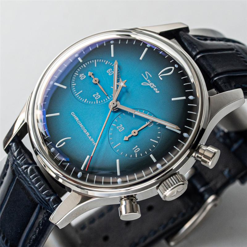 Wristwatches 40mm SUGESS Mechanical Chronograph Watch Men 1963 Seagull ST1901 Hand Winding Movement Luminous Pointer Leather PilotsWristwatc, Beige
Wristwatches 40mm SUGESS Mechanical Chronograph Watch Men 1963 Seagull ST1901 Hand Winding Movement Luminous Pointer Leather PilotsWristwatc, Beige