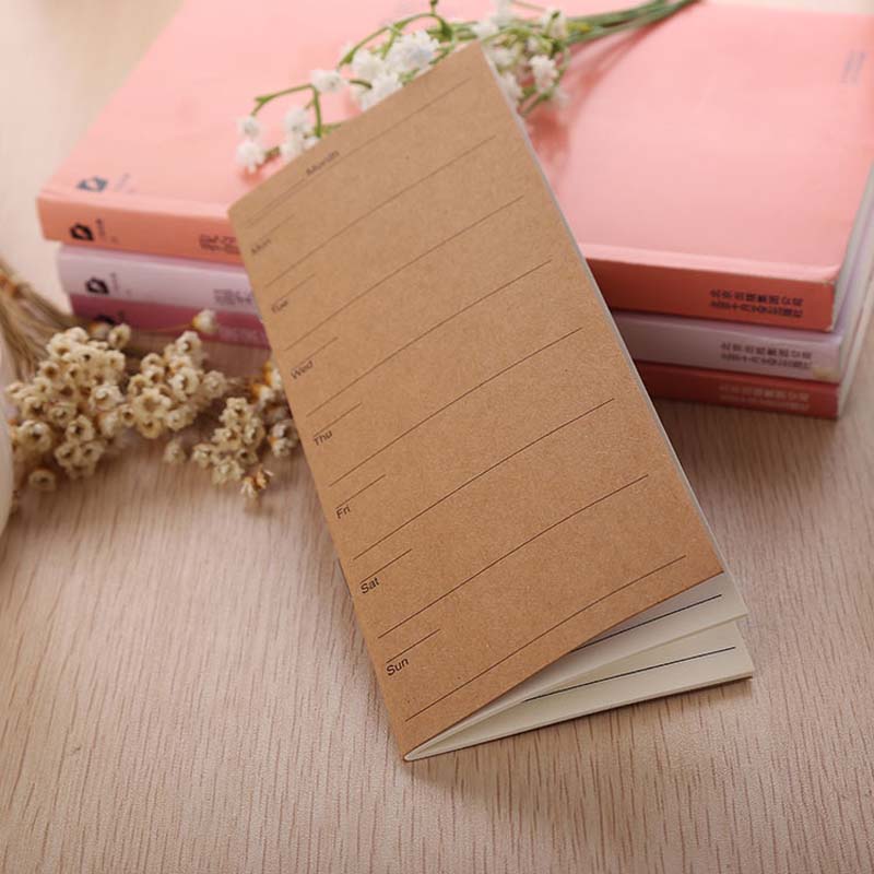 Week Plan Notebook Vintage Notepad Copybook Daily Memos Day Planner Kraft Cover Journal Note Books Office Stationery
Week Plan Notebook Vintage Notepad Copybook Daily Memos Day Planner Kraft Cover Journal Note Books Office Stationery