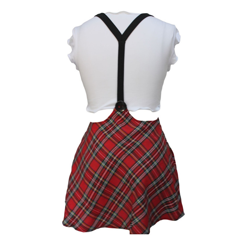Wholesale-Hot sale 2016 Ladies Plaid costumess for role playing schoolgirl uniform Sexy Study Partner School girl adult costume LC8872