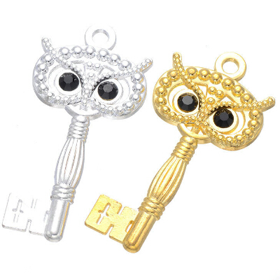 100 pcs large size owl key charms pendant in fashion gold and siver color free shipping
100 pcs large size owl key charms pendant in fashion gold and siver color free shipping