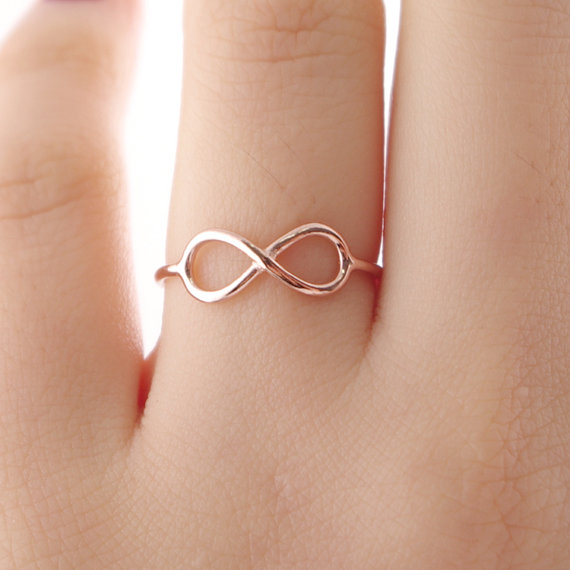 10PCS Fashion Infinite Rings Friendship Infinity Ring Cute Simple Geometric 8 Eight Rings for Friends Lovers