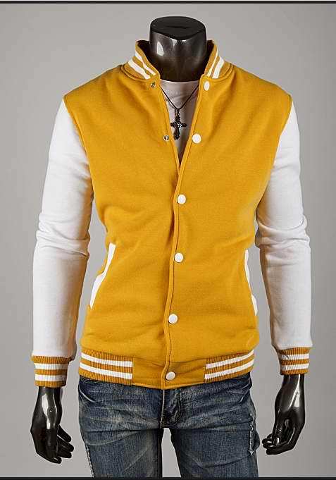 Fall-Fashion boutique men's clothing ! Free Shipping NWT Varsity Letterman College Baseball COTTON JACKET Men's Clothing Coats