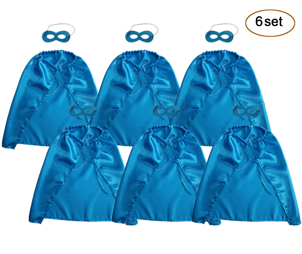 2018 hot PLAIN COLOR bule 50*70cm satincostume Halloween Cosplay Capes kids capes pack of 6, Blue
2018 hot PLAIN COLOR bule 50*70cm satincostume Halloween Cosplay Capes kids capes pack of 6, Blue