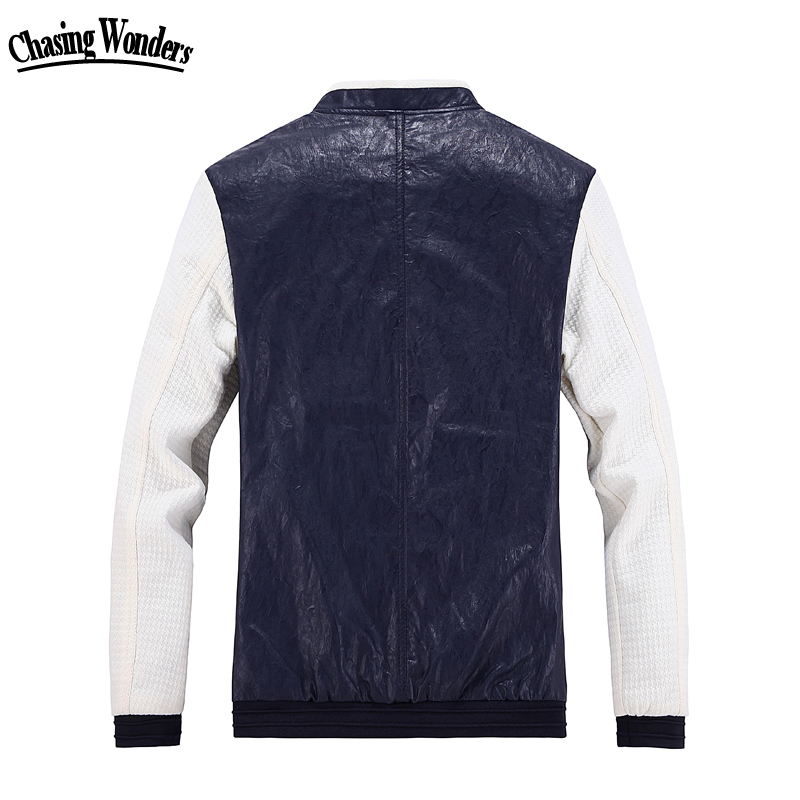 Fall-PU Bomber Letterman Jacket Men Coat Windbreaker College Baseball Veste Homme Manteau Abrigo Chaqueta Hombre Ceket Heren Jassen