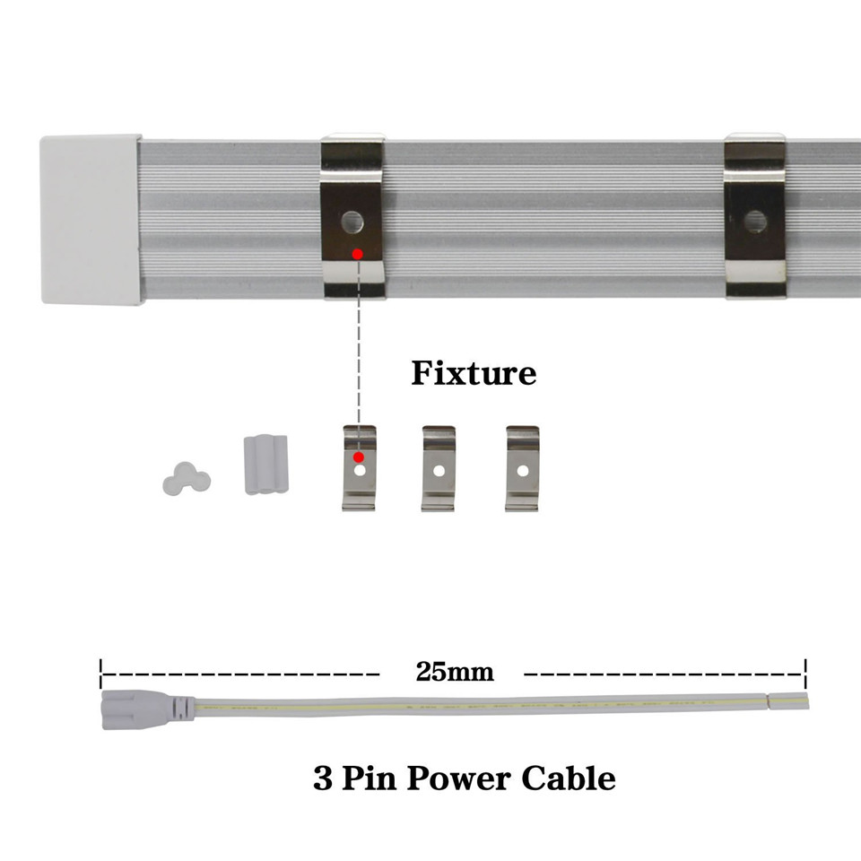 T8 V-Shaped Cooler lights 4 5 6 8ft 72W Led Tube Light Integrated Led Tubes Double Sides Shop Lights 36W 45W 54W for garage warehouse store auto body 
