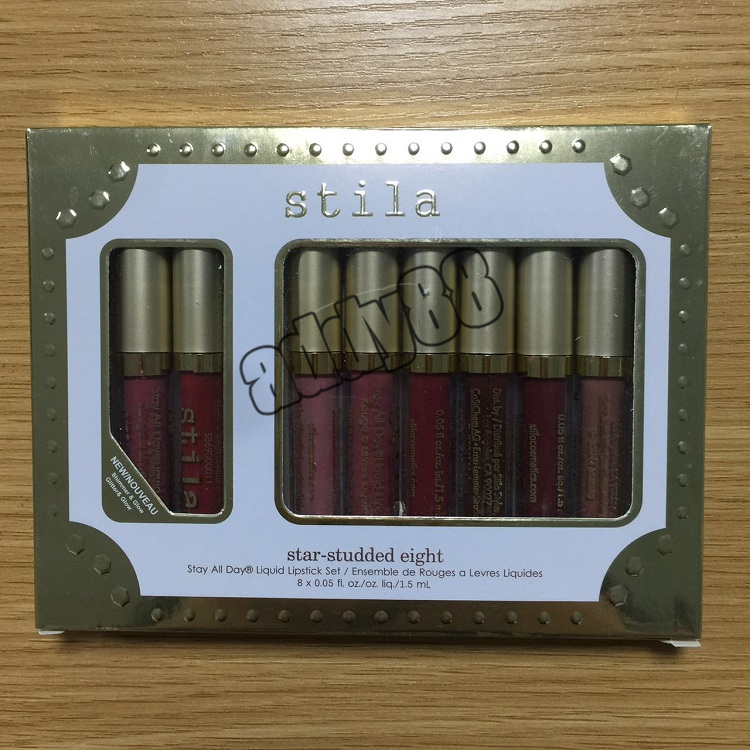 Stila Makeup Matte Velvet lipgloss Star Studded Eight Stay All Day Waterproof Liquid Lipgloss Lip gloss Lipsticks Lipstick Set, Mixed color
Stila Makeup Matte Velvet lipgloss Star Studded Eight Stay All Day Waterproof Liquid Lipgloss Lip gloss Lipsticks Lipstick Set, Mixed color