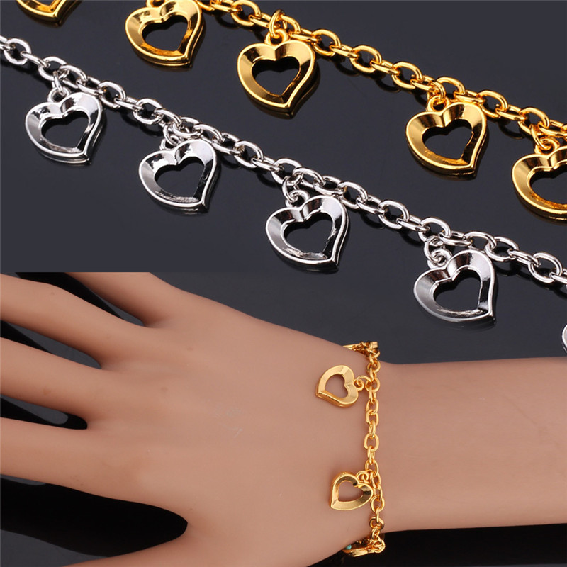 November New Item Cute Charms Bracelet Bangle 18K Real Gold Plated Elegant Hearts Charms Fashion Jewelry For Women YH5153
November New Item Cute Charms Bracelet Bangle 18K Real Gold Plated Elegant Hearts Charms Fashion Jewelry For Women YH5153