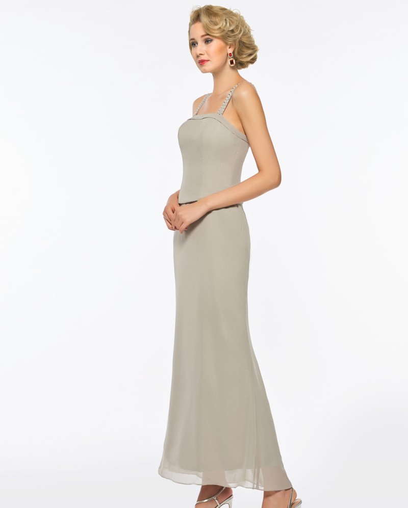 Three Pieces Plus Size Mother Of The Bride Dresses With Jacket Long Sleeve Tea Length Mother Of The Groom Dress Formal Evening Gown