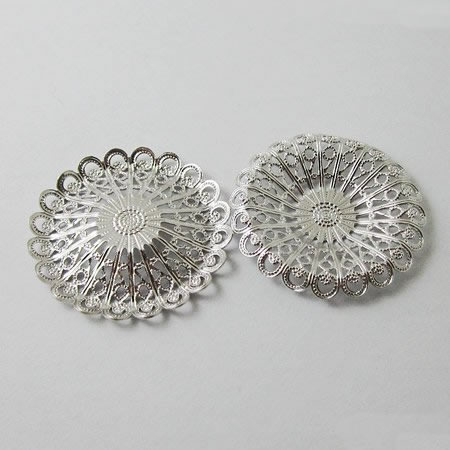 Beadsnice filligree components filigree flower vintage brass filigree stampings floral filigree 38x38x1mm jewelry making supplies ID 10681