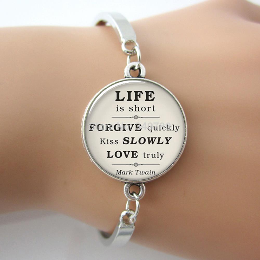 Trendy Mark Twain quote on Life Love & Forgiveness inspirational quote bracelet,romance, kiss,glass gem Bracelet for lover G045
Trendy Mark Twain quote on Life Love & Forgiveness inspirational quote bracelet,romance, kiss,glass gem Bracelet for lover G045