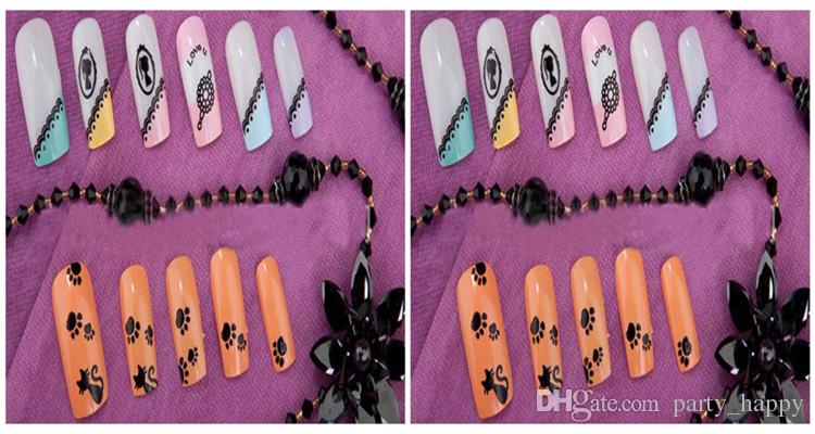 Nail Sticker Coloured Drawing Pattern Printing Nail Printing Template Silica Gel Seal Nail Polish Tool S Series Silicon Nail Art Templates