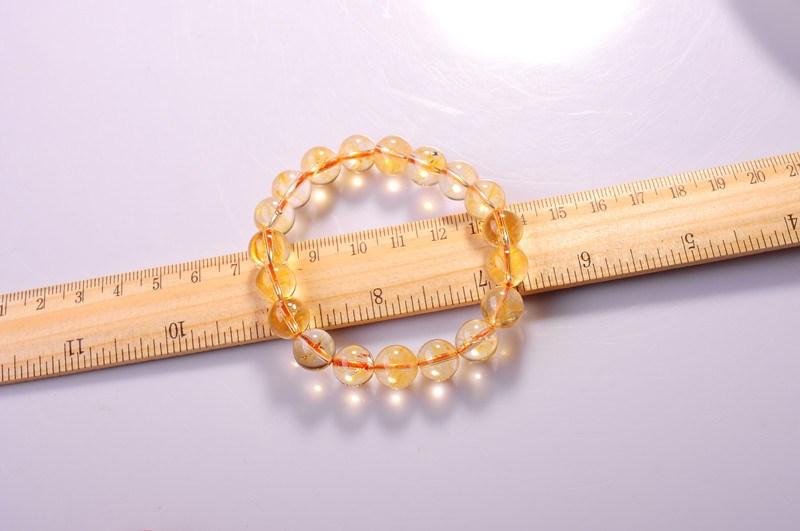 Wholesale Fashion natural jewelry Citrine 10MM Round Beads Semi precious stone Crystal Chunky red bracelets bangles for women love gift
