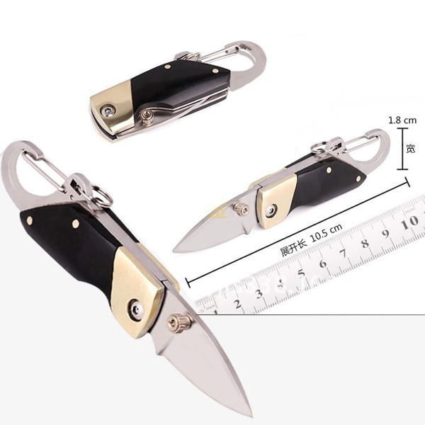 New Mini Pocket knife Mini Key Buckle Folding Knife Outdoor Survival Tools Stainless Steel Blade Wood Handle Free Shipping от DHgate WW