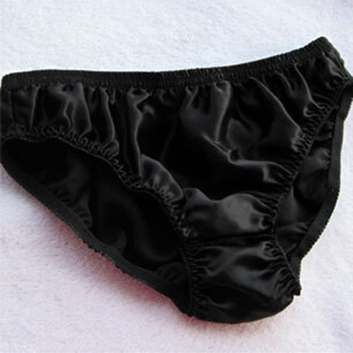 Wholesale-Mens Underwear 100% Mulberry Silk Brief Panties Charmeuse Silk Shorts Thong