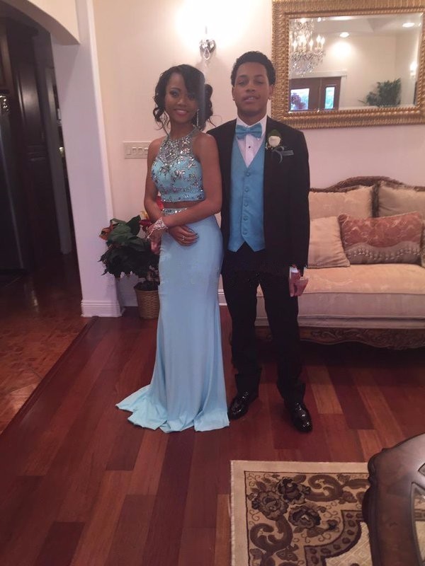 Two Pieces Beaded Long Formal Prom Dresses Vestidos de Festa Sparking Crystal Major beaded Nigerian Mermaid Party Evening Gowns 2016, Light purple 
Two Pieces Beaded Long Formal Prom Dresses Vestidos de Festa Sparking Crystal Major beaded Nigerian Mermaid Party Evening Gowns 2016, Light purple