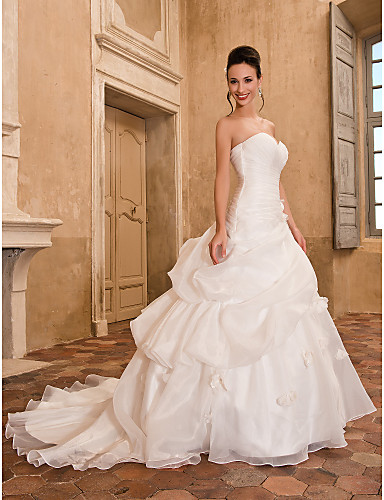 2016 New Hot Fashion Free Shipping Elegant Ball Gown Ivory Lace-up Chapel Train Sweetheart Organza Wedding Dresses 201, White
2016 New Hot Fashion Free Shipping Elegant Ball Gown Ivory Lace-up Chapel Train Sweetheart Organza Wedding Dresses 201, White