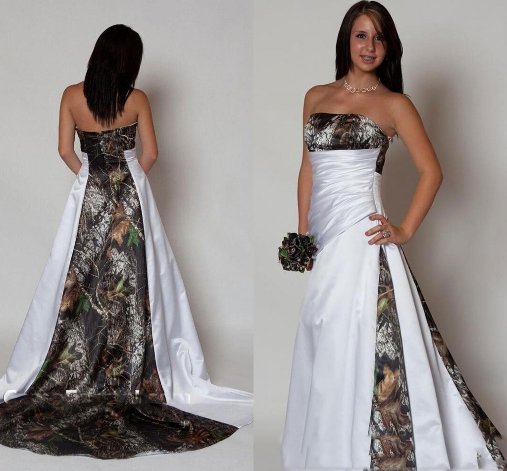 Elegant Plus Size Camo Wedding Dresses 2018 Real Tree Stain A-Line Bridal Gowns Vestidos Draped Ruffes de Novia Vintage Long Wedding Gowns, White+white camo
Elegant Plus Size Camo Wedding Dresses 2018 Real Tree Stain A-Line Bridal Gowns Vestidos Draped Ruffes de Novia Vintage Long Wedding Gowns, White+white camo