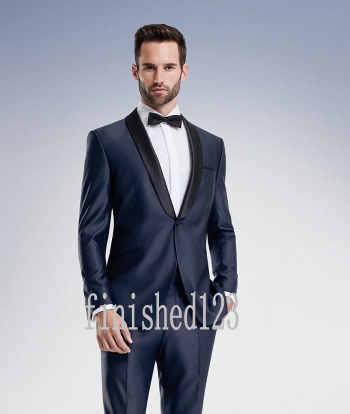Fashionable One Button Navy Blue Groom Tuxedos Shawl Lapel Groomsmen Best Man Wedding Prom Dinner Suits (Jacket+Pants+Girdle+Tie) G3951, Custom made other color
Fashionable One Button Navy Blue Groom Tuxedos Shawl Lapel Groomsmen Best Man Wedding Prom Dinner Suits (Jacket+Pants+Girdle+Tie) G3951, Custom made other color