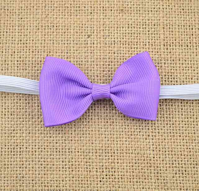 20pcs baby 2.5inch hair bow with mini Thin Elastic headbands girl hair accessorie bow flower hair band slender rubber hair ties PJ5283