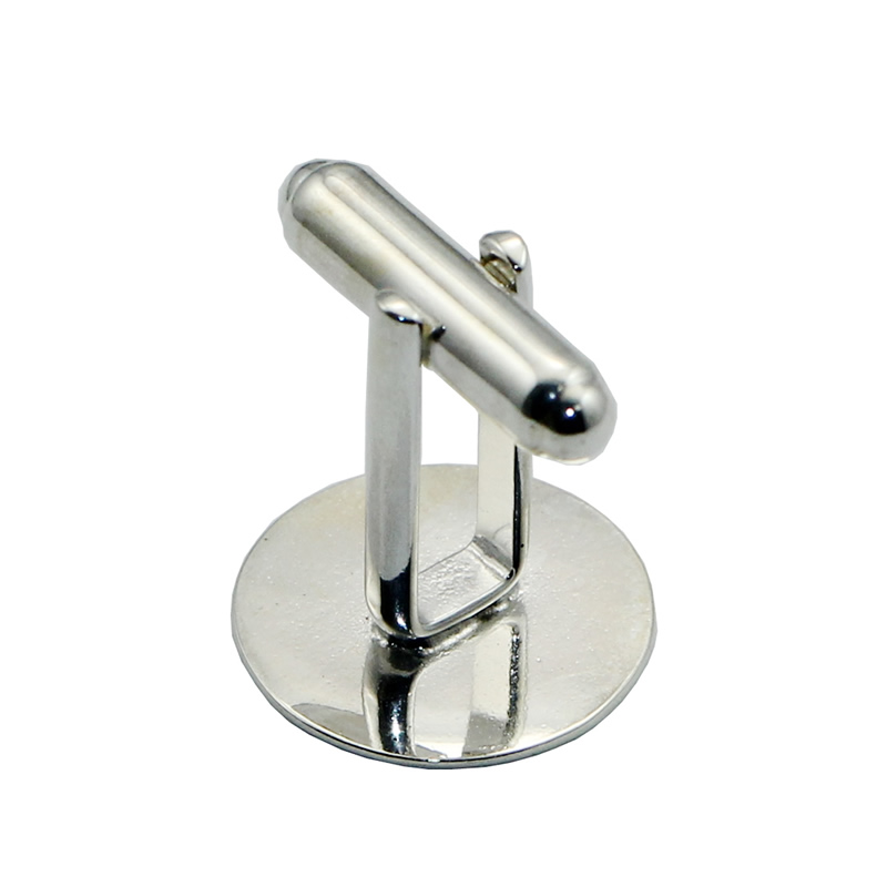 Beadsnice 925 Sterling Silver Cufflink Blanks Mens Jewelry Handmade Cufflink Findings with Flat Pad DIY for him ID34587