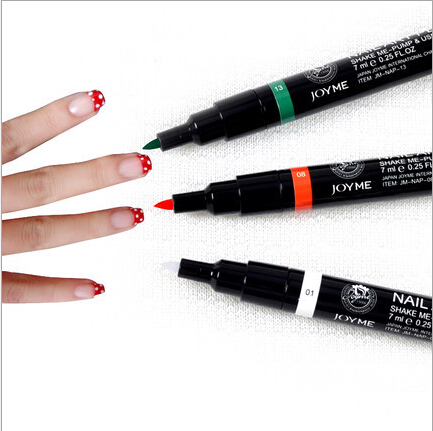 Wholesale New Style Convenient Fashion 16 Colors 3D Nail Art Pen Painting Design Tool Drawing for UV Gel Polish Manicure (Random Color)