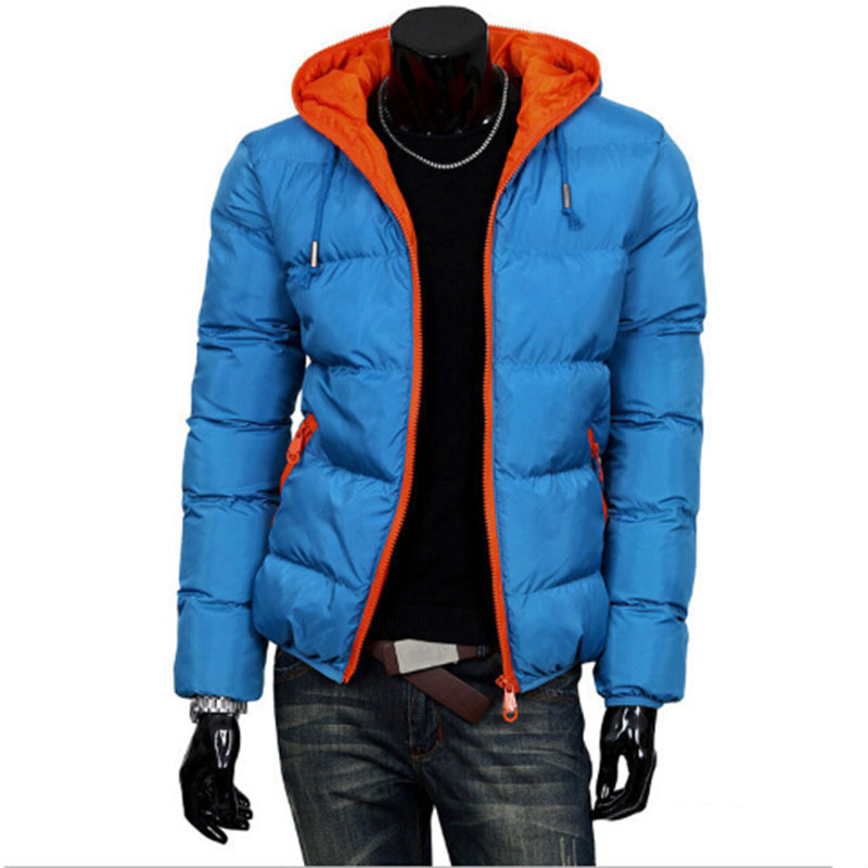 Fall-Brand Tops New Men's Cotton Blend Coat Hooded Padded Jacket Casual Thick Outwear For Men Winter Plus Size Clothing For Men