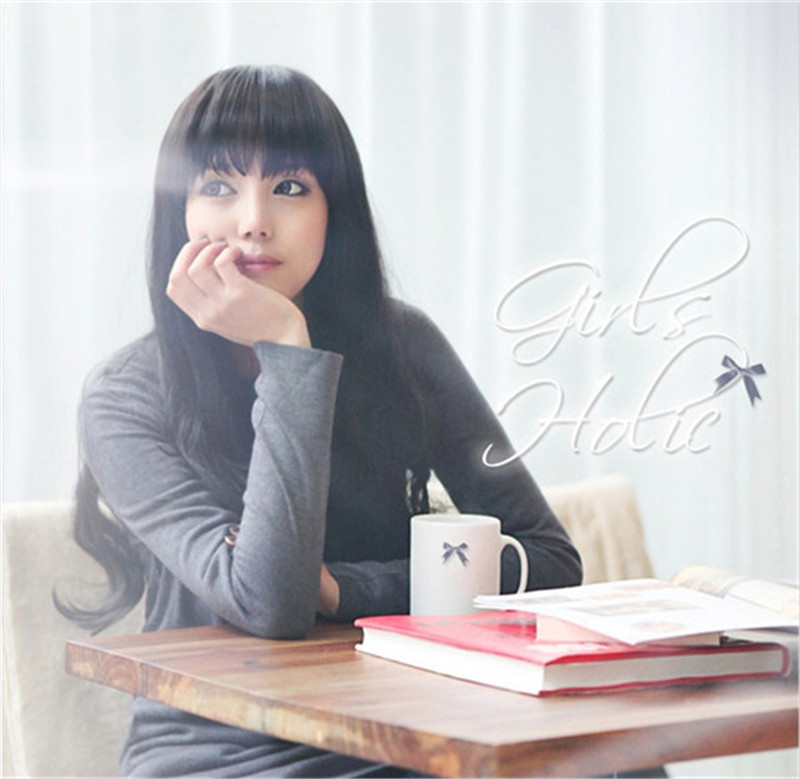 long curly wig brown black wavy natural wigs with bangs high temperature silk synthetic fiber hair women