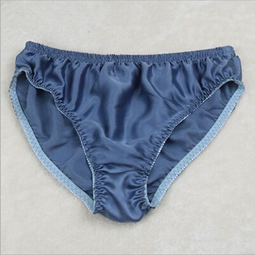 Wholesale-Mens Underwear 100% Mulberry Silk Brief Panties Charmeuse Silk Shorts Thong