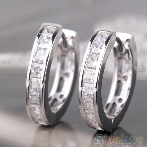 Fashion Silver Plated Small Round Square Crystal Hoop Huggie Earrings Men 1SOG, Golden;silver
Fashion Silver Plated Small Round Square Crystal Hoop Huggie Earrings Men 1SOG, Golden;silver