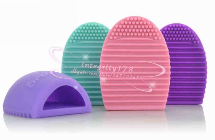 Brushegg Pro Egg Cleaning Glove Cleaning Makeup Washing Brush Silica Glove Scrubber Board Cosmetic Clean Tools Brush Cleaner