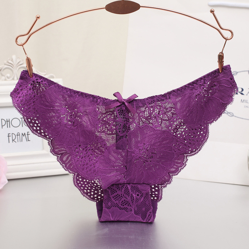 #WP90 Wholesale 3pcs Women's sexy hollow out lace low waist briefs flounced bow bikini panties underwear underpants, Black
#WP90 Wholesale 3pcs Women's sexy hollow out lace low waist briefs flounced bow bikini panties underwear underpants, Black