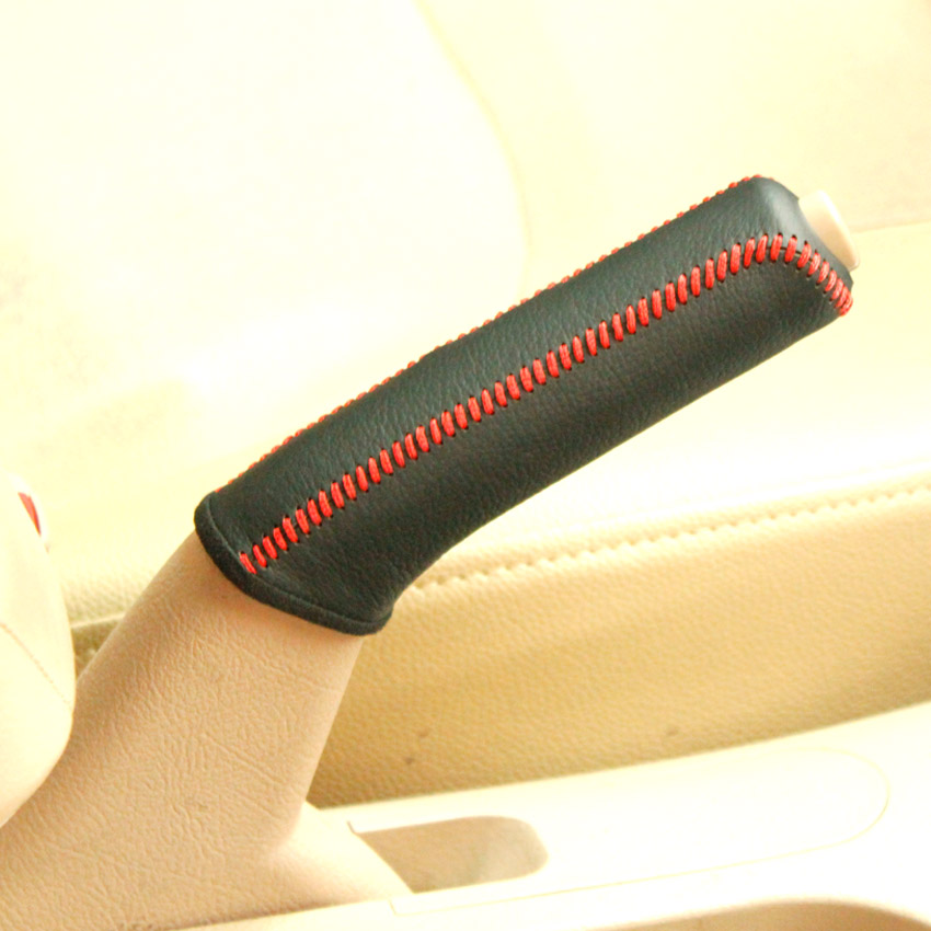 Case for KIA Cerato handbrake cover Car styling Genuine leather Handbrake cover Interior decoration Car accessories