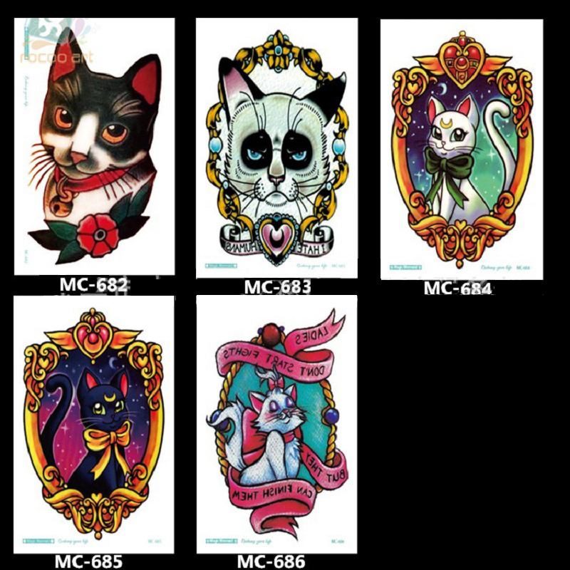19*12cm Temporary fake tattoos Waterproof tattoo stickers body art Painting for party decoration etc mixed grace cat vintage
19*12cm Temporary fake tattoos Waterproof tattoo stickers body art Painting for party decoration etc mixed grace cat vintage