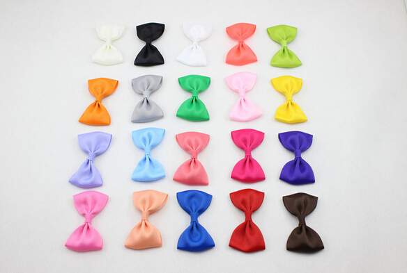 7cm*4cm mini Ribbon Hair Bow with Clip for Girl and Woman Hair Accessories Boutique Ribbon Bows Clip Hairpins for Kid 60pcs,