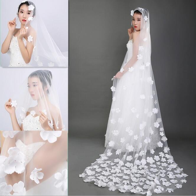 Bridal Veils Long Veils Soft Tulle Three Meters Long Veil with Lace Cathedral Veils White Ivory Veils HT73
Bridal Veils Long Veils Soft Tulle Three Meters Long Veil with Lace Cathedral Veils White Ivory Veils HT73