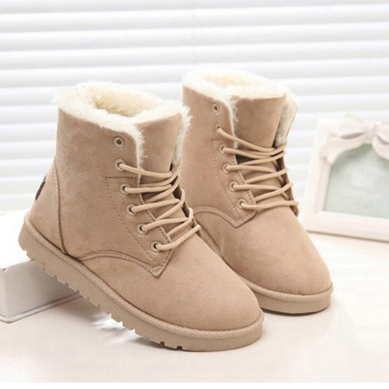 Classic Women Winter Boots Suede Ankle Snow Boots Female Warm Fur Plush Insole High Quality Botas Mujer Lace-Up, Grey
Classic Women Winter Boots Suede Ankle Snow Boots Female Warm Fur Plush Insole High Quality Botas Mujer Lace-Up, Grey