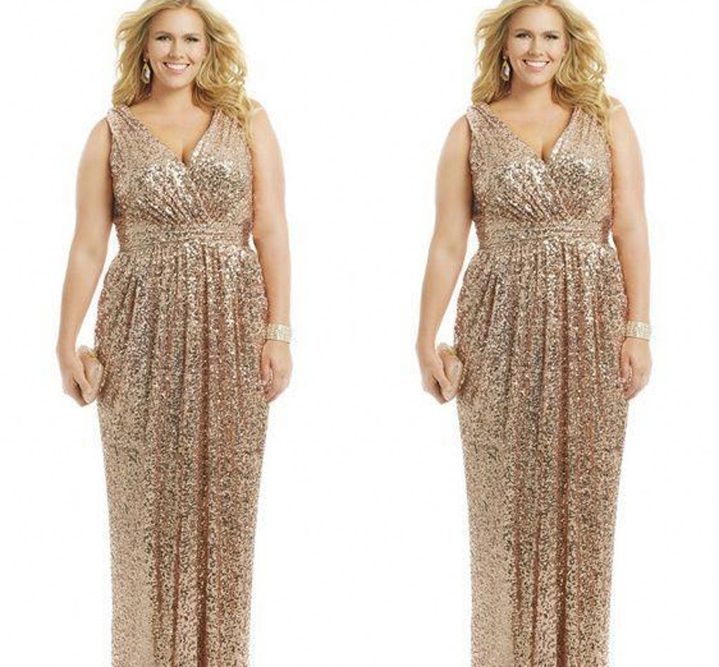Sexy Plus Size Dresses Rose Gold Sequin Sheath V-Neck Floor Length Evening Gowns Formal Mother of the Bride Prom Dress Custom, Silver
Sexy Plus Size Dresses Rose Gold Sequin Sheath V-Neck Floor Length Evening Gowns Formal Mother of the Bride Prom Dress Custom, Silver