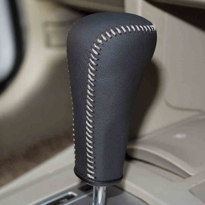 Mitsubishi Lancer-ex automatic gear cover Hand sewing DIY Auto interior decoration car styling genuine leather Lancer gearshift covers