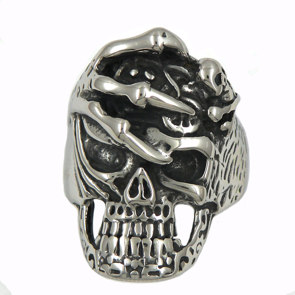 FANSSTEEL STAINLESS STEEL punk vintage mens or womens JEWELRY claw press on skull ring BIKER RING 13W82
FANSSTEEL STAINLESS STEEL punk vintage mens or womens JEWELRY claw press on skull ring BIKER RING 13W82