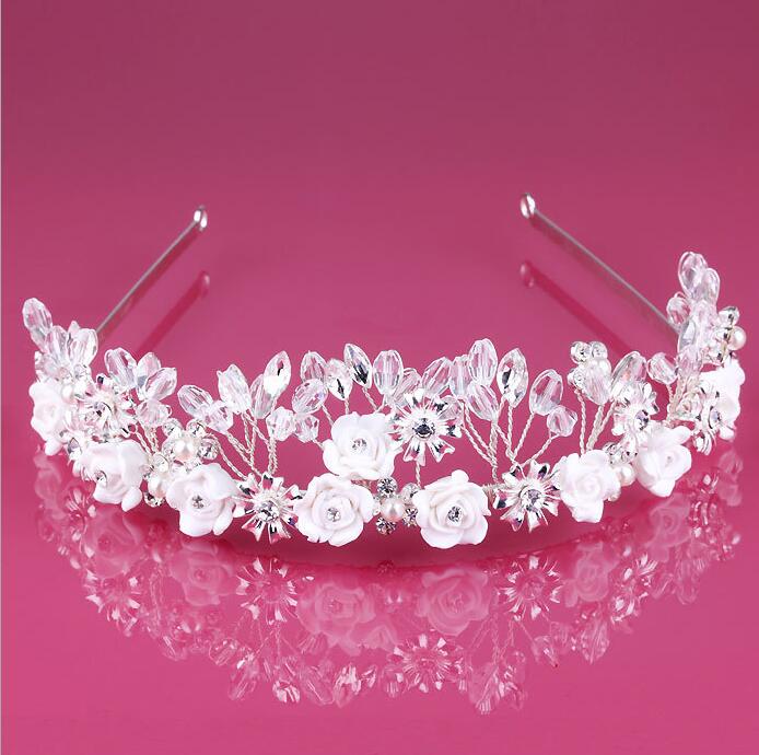 Tiara Bridal crowns jewelry Romantic Rhinestone Tiara Bridal Wedding Accessories Party Jewelry Wedding Accessories party dress HT031