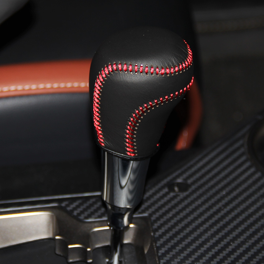 Case for TOYOTA CAMRY 2012 RAV4 2013 automatc gear shift cover car styling genuine leather DIY Auto interior decoration knob car covers