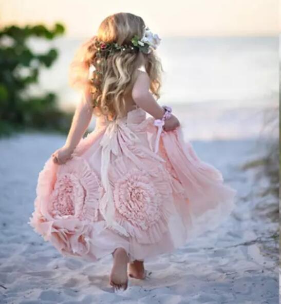 Hot Selling Cute Spaghetti Straps Pink Flower Girl Dresses with Handmade Flowers for Wedding Party Kid's dresses, Green
Hot Selling Cute Spaghetti Straps Pink Flower Girl Dresses with Handmade Flowers for Wedding Party Kid's dresses, Green