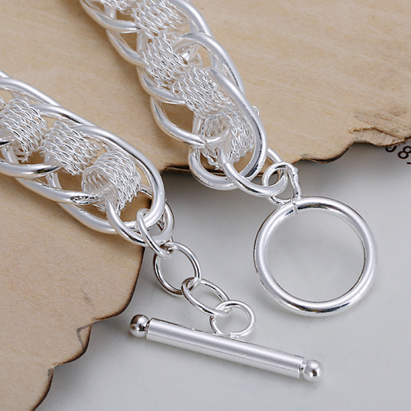 Hot sale best gift 925 silver New Daya jinsong Bracelet DFMCH059, brand new fashion 925 sterling silver plated Chain link bracelets