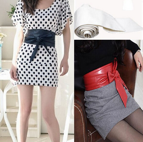 Euro Fashion Lady Long Soft Leather Bowknot Bind Wide Belt Belts Body-hugging belts 12 Colors Free Shipping, Yellow
Euro Fashion Lady Long Soft Leather Bowknot Bind Wide Belt Belts Body-hugging belts 12 Colors Free Shipping, Yellow