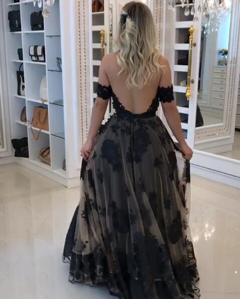 Attractive Lace Appliqued Backless Prom Dresses Sheer Jewel Neck Beaded Evening Gowns A E Vestidos De Fiesta Or Length Formal Dress 0220