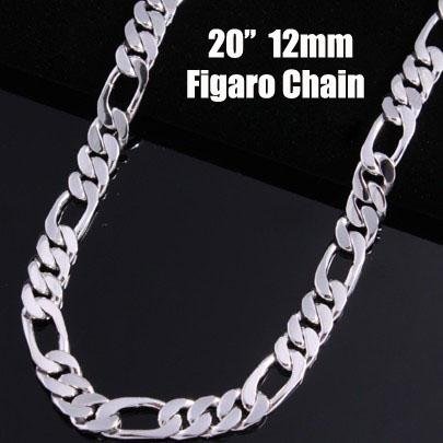 Lostpiece 2017 New Trendy Mens Sterling Silver 925 Necklace Figaro Chain 12mm 20 "Wholesale Fashion 925 Silver Jewelry Lspn196
Lostpiece 2017 New Trendy Mens Sterling Silver 925 Necklace Figaro Chain 12mm 20 "Wholesale Fashion 925 Silver Jewelry Lspn196