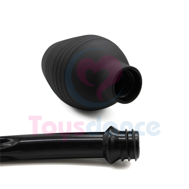 Toysdance 310ml Clyster Douche Silicone Intestinal Cleaners Sex Products For Adult Soft Head Applier Anal Sex Toys Black q1711241 - view 6
