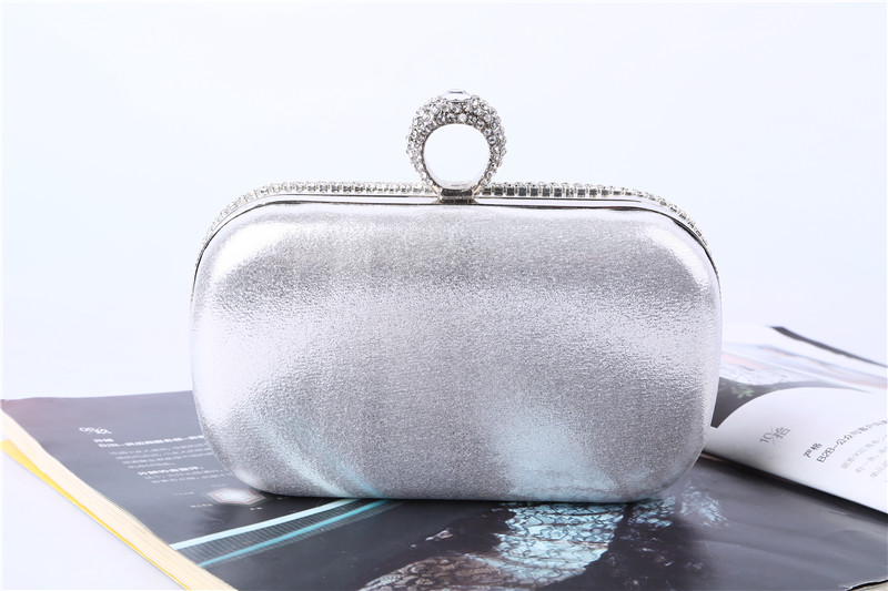 Factory directRetaillWhole handmade unique crystal evening bagclutch with satinPU for weddingbanquetpartypormmore colo